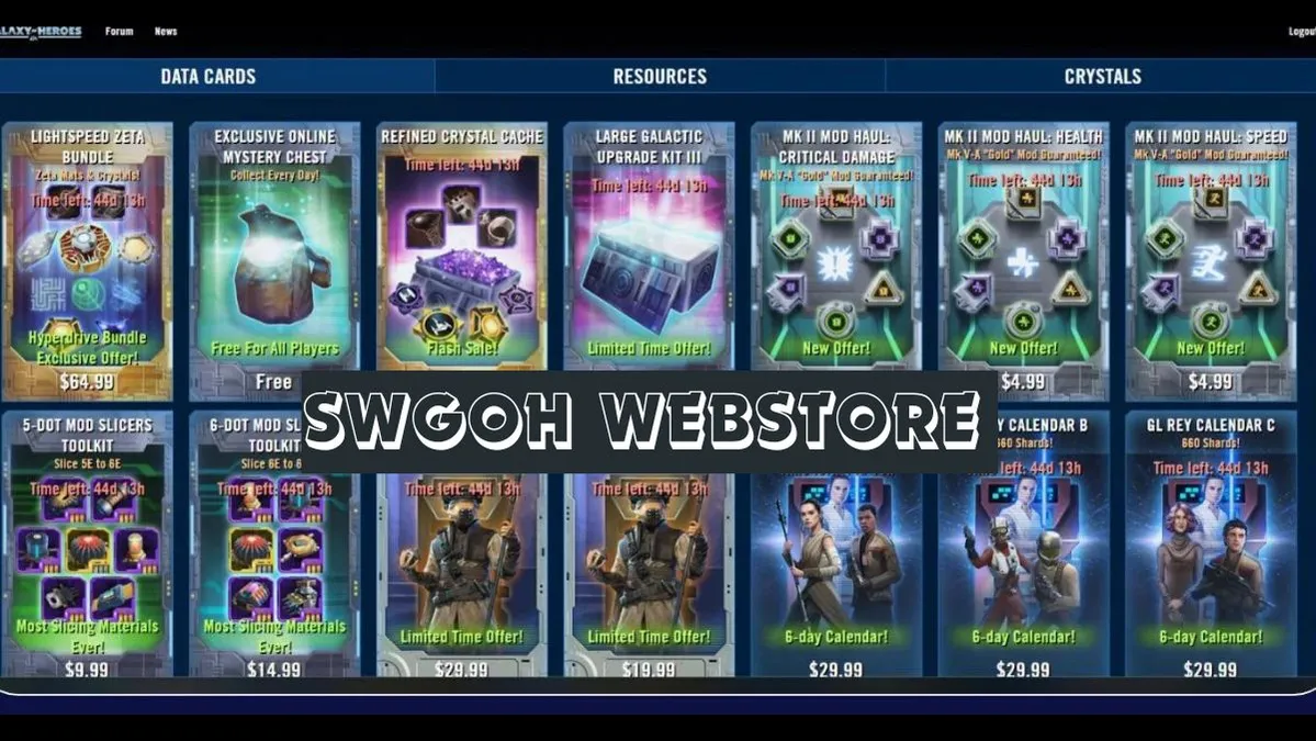 SWGoH Webstore