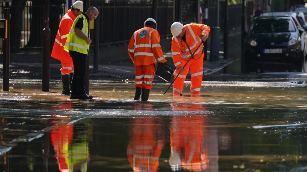 Glasgow Water Main Break Shettleston Road