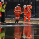 Glasgow Water Main Break Shettleston Road