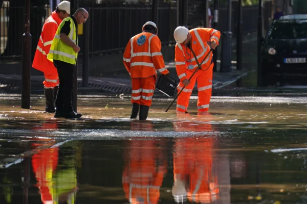 Glasgow Water Main Break Shettleston Road