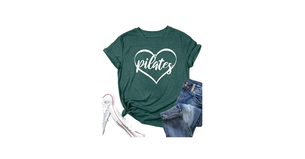 Women Printed Gym Shirts for Yoga and Pilates Classes